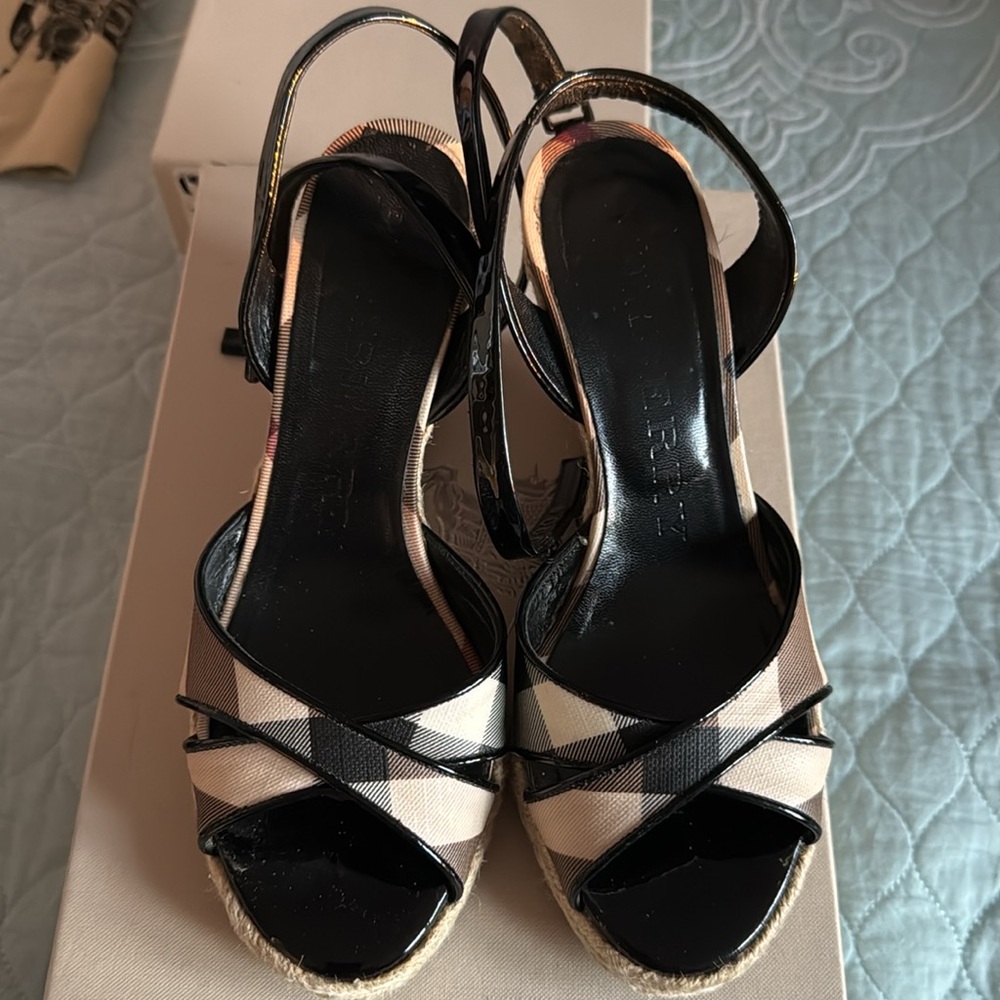 Burberry Black Criss Cross Espadrille - Picture 2 of 9